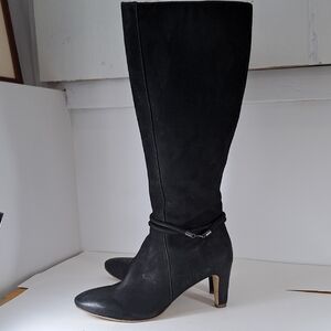 Ecco Black Heeled Boots